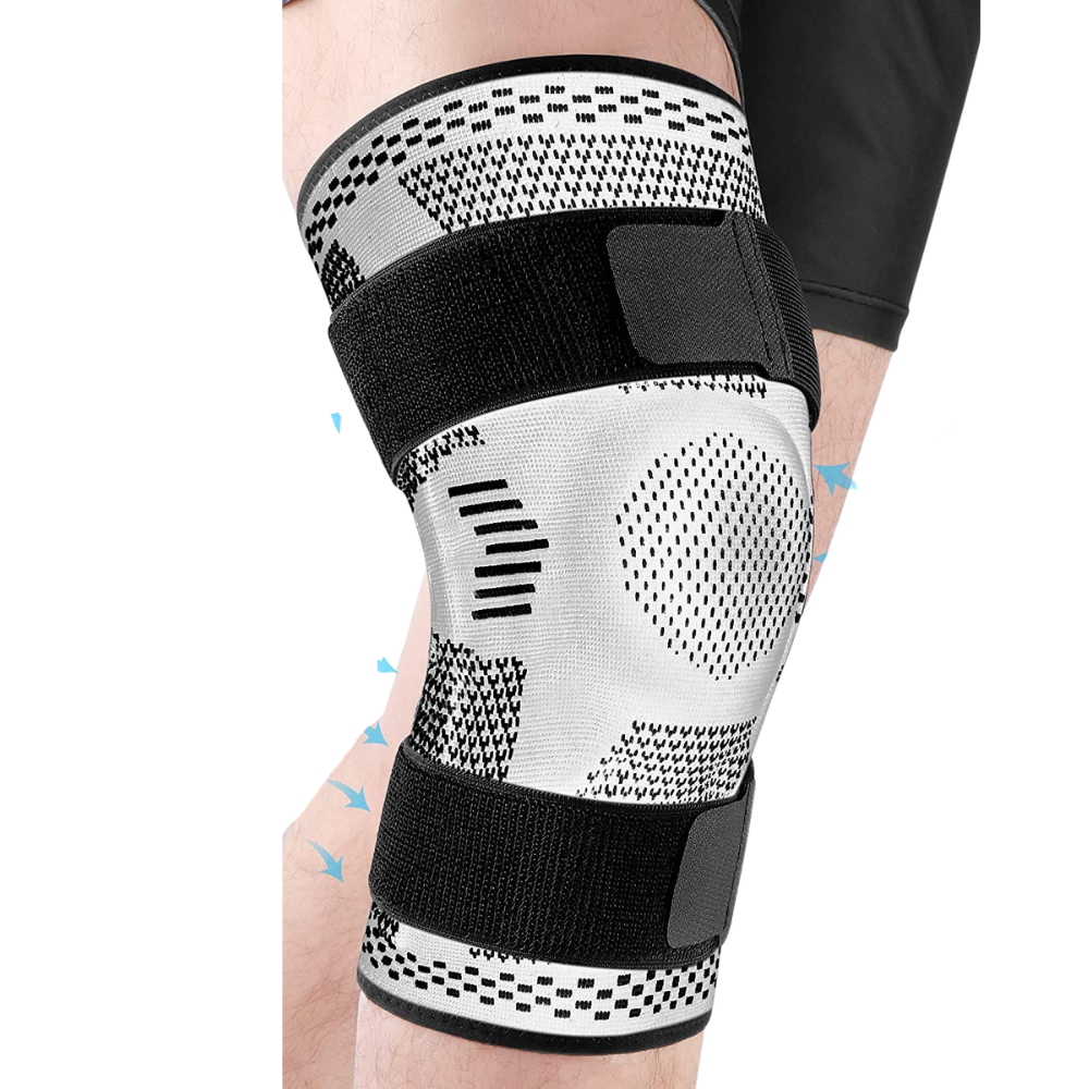Premium Hinged Knee Brace for Pain Relief & Support, Copper Stabilizers for ACL, Meniscus Tear, Arthritis, Adjustable Open Patella Design, Doctor Recommended, 6 Sizes Available