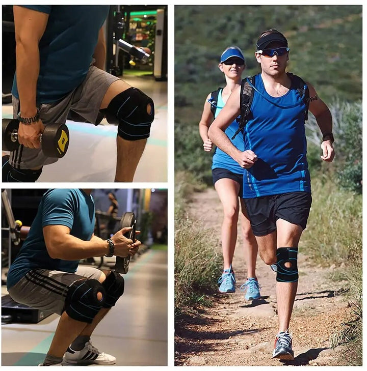 Premium Hinged Knee Brace for Pain Relief & Support, Copper Stabilizers for ACL, Meniscus Tear, Arthritis, Adjustable Open Patella Design, Doctor Recommended, 6 Sizes Available