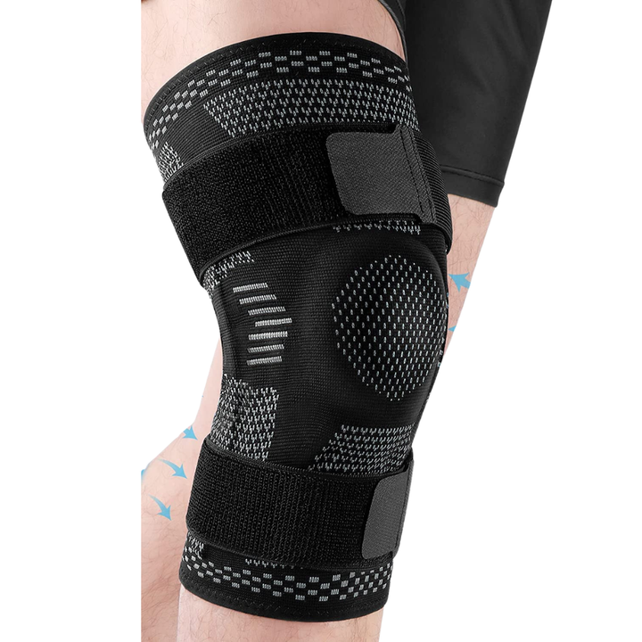 Premium Hinged Knee Brace for Pain Relief & Support, Copper Stabilizers for ACL, Meniscus Tear, Arthritis, Adjustable Open Patella Design, Doctor Recommended, 6 Sizes Available
