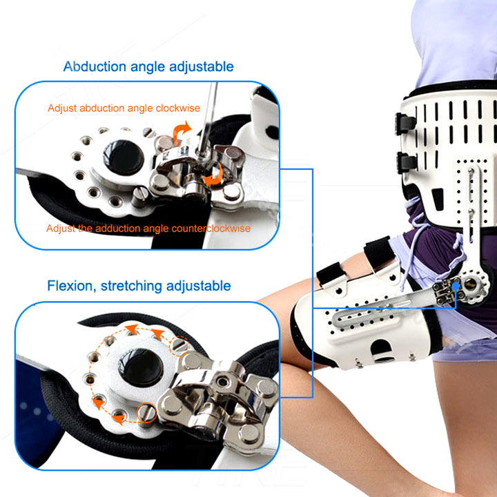 Premium Hip Abduction Orthosis Brace for Sciatica Pain Relief, Adjustable Hip Stabilizer Support for Groin, Hamstring, and Thigh Injury Recovery, Ideal for Post-Surgery, Hip Joint Protection, and Arthritis Comfort