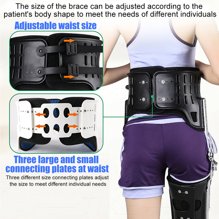 Premium Hip Abduction Orthosis Brace for Sciatica Pain Relief, Adjustable Hip Stabilizer Support for Groin, Hamstring, and Thigh Injury Recovery, Ideal for Post-Surgery, Hip Joint Protection, and Arthritis Comfort