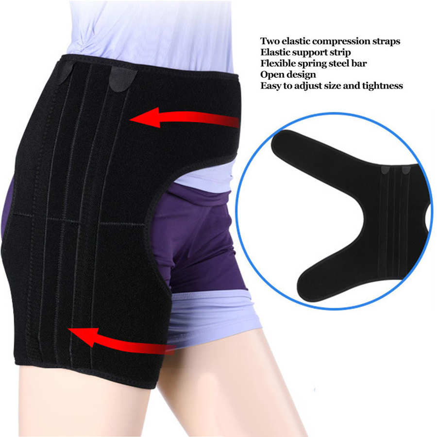 Premium Hip Abduction Orthosis Brace for Sciatica Pain Relief, Adjustable Hip Stabilizer Support for Groin, Hamstring, and Thigh Injury Recovery, Ideal for Post-Surgery, Hip Joint Protection, and Arthritis Comfort