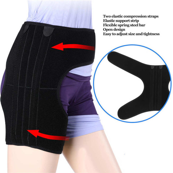 Premium Hip Abduction Orthosis Brace for Sciatica Pain Relief, Adjustable Hip Stabilizer Support for Groin, Hamstring, and Thigh Injury Recovery, Ideal for Post-Surgery, Hip Joint Protection, and Arthritis Comfort