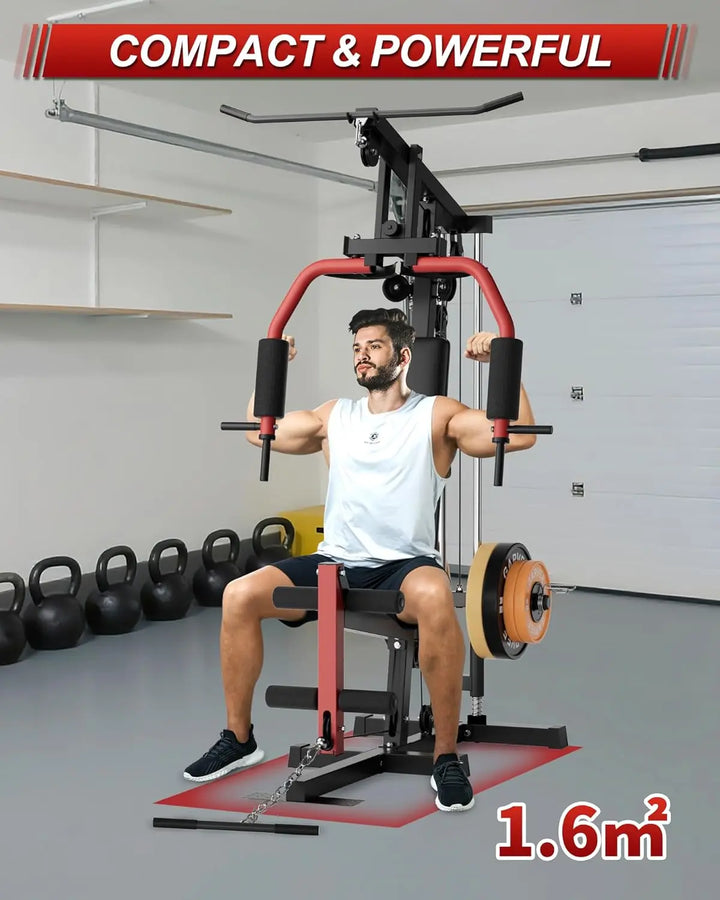 Premium Home Gym Machine – Full Body Strength Training Equipment with Chest Press, LAT Pulldown, Leg Extension & Cable System