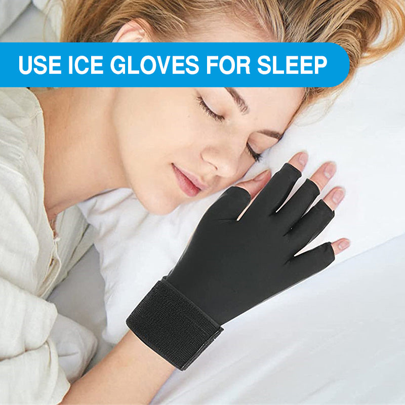 Premium Hot & Cold Therapy Gloves for Arthritis Relief – Adjustable Finger Compression Ice Pack for Wrist Sprains, Tendinitis, Carpal Tunnel, and Joint Pain Relief – Durable Gel Design for Hands and Fingers