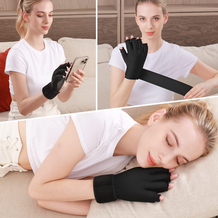Premium Hot & Cold Therapy Gloves for Arthritis Relief – Adjustable Finger Compression Ice Pack for Wrist Sprains, Tendinitis, Carpal Tunnel, and Joint Pain Relief – Durable Gel Design for Hands and Fingers