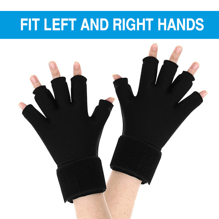 Premium Hot & Cold Therapy Gloves for Arthritis Relief – Adjustable Finger Compression Ice Pack for Wrist Sprains, Tendinitis, Carpal Tunnel, and Joint Pain Relief – Durable Gel Design for Hands and Fingers