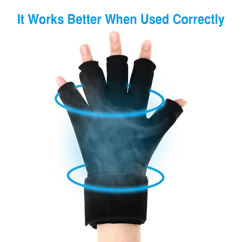 Premium Hot & Cold Therapy Gloves for Arthritis Relief – Adjustable Finger Compression Ice Pack for Wrist Sprains, Tendinitis, Carpal Tunnel, and Joint Pain Relief – Durable Gel Design for Hands and Fingers