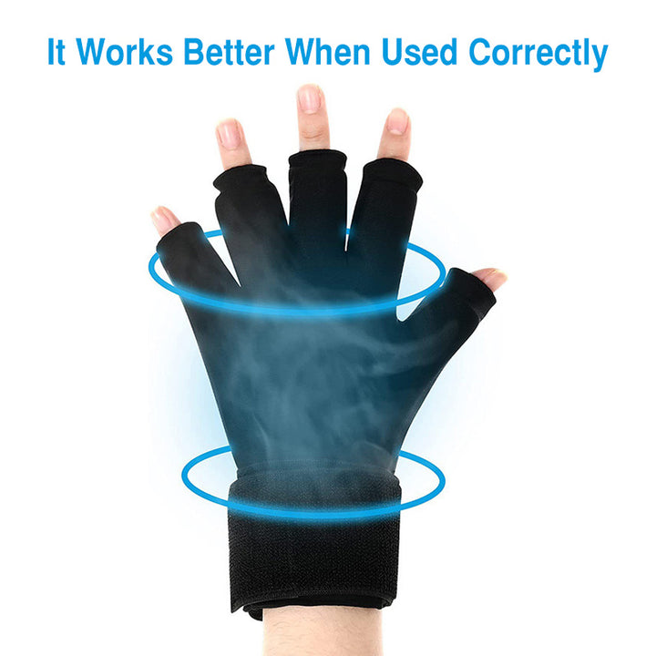 Premium Hot & Cold Therapy Gloves for Arthritis Relief – Adjustable Finger Compression Ice Pack for Wrist Sprains, Tendinitis, Carpal Tunnel, and Joint Pain Relief – Durable Gel Design for Hands and Fingers