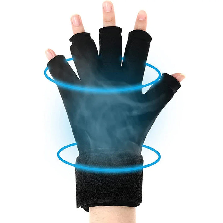 Premium Hot & Cold Therapy Gloves for Arthritis Relief – Adjustable Finger Compression Ice Pack for Wrist Sprains, Tendinitis, Carpal Tunnel, and Joint Pain Relief – Durable Gel Design for Hands and Fingers