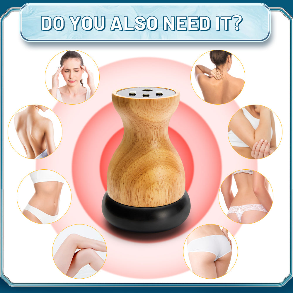 Premium Hot Stone Electric Gua Sha Massager – Back and Waist Massage Tool for Relaxing Muscles, Body Warm Moxibustion Therapy Spa with Bian Stone, Acupuncture, and Collateral Dredging