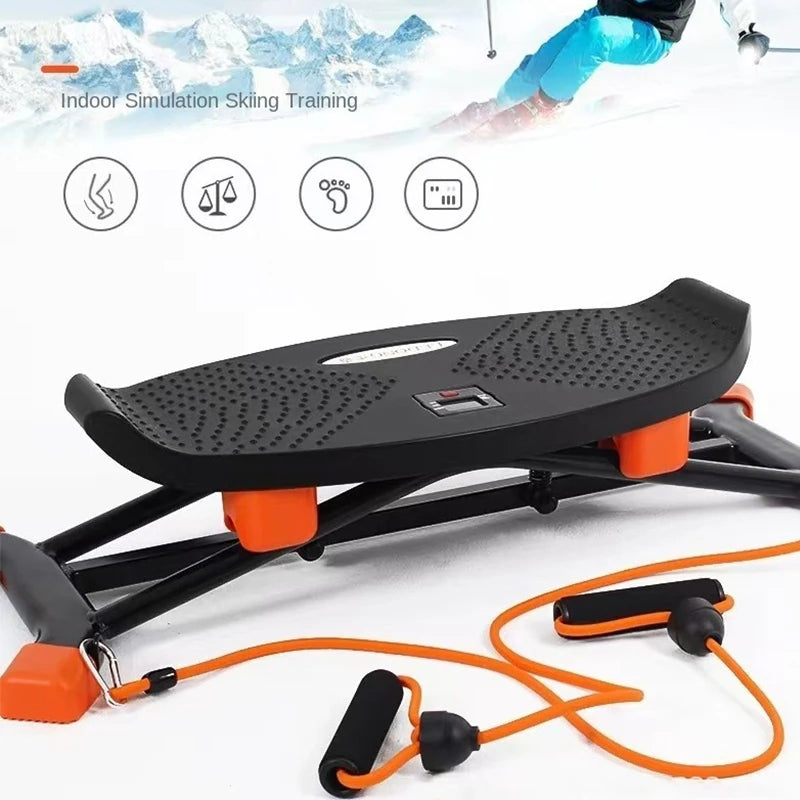Premium Indoor Ski Training Machine – Swinging Slide Fitness Trainer for Strength and Cardio Exercise at Home