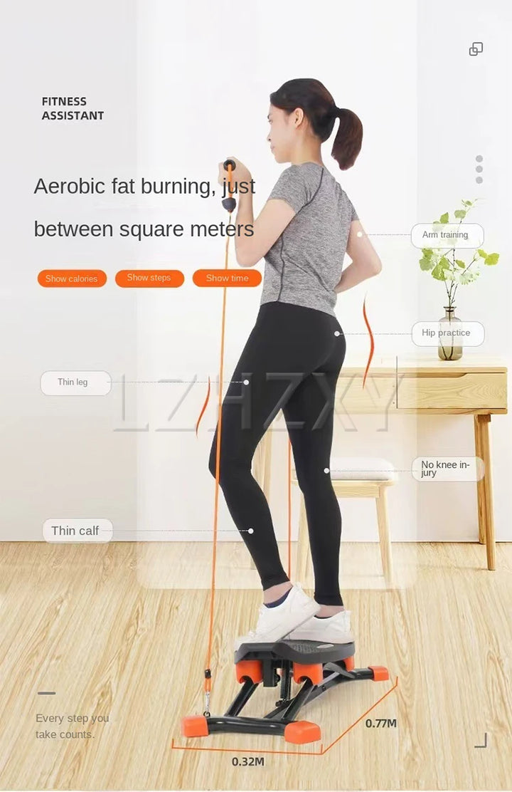 Premium Indoor Ski Training Machine – Swinging Slide Fitness Trainer for Strength and Cardio Exercise at Home
