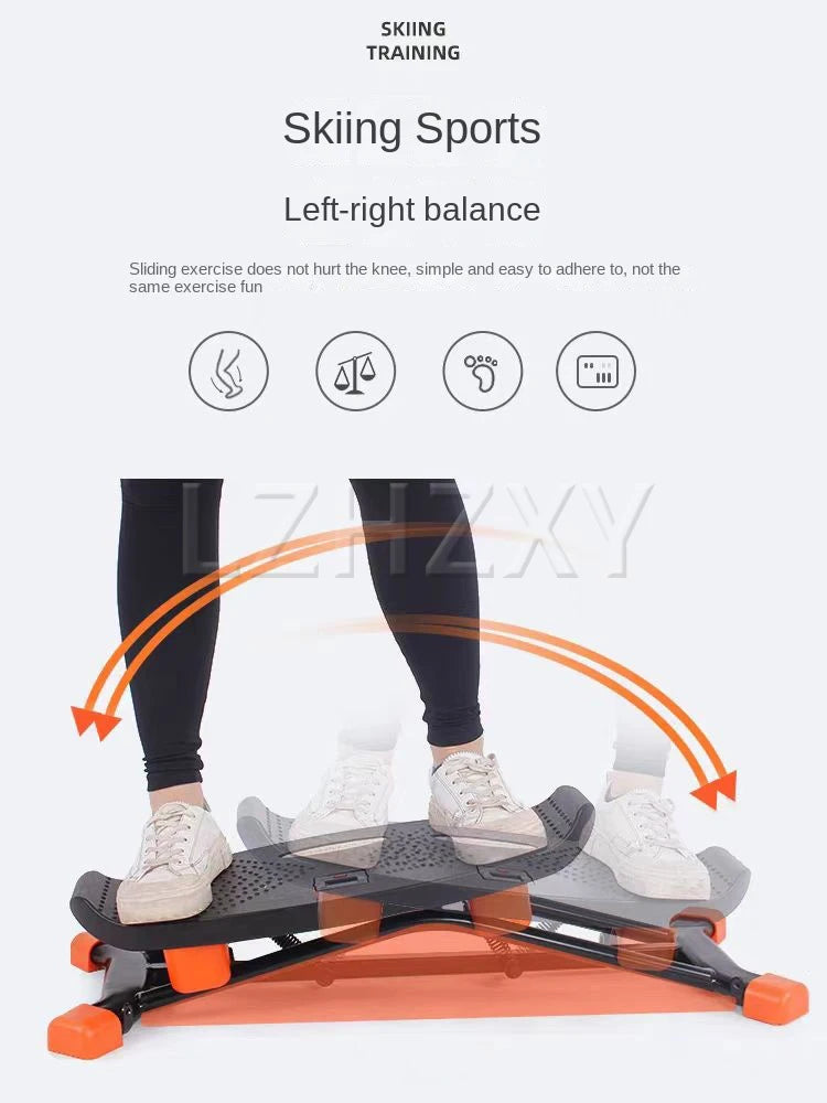 Premium Indoor Ski Training Machine – Swinging Slide Fitness Trainer for Strength and Cardio Exercise at Home
