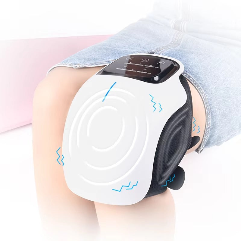 Premium Infrared Knee Massager – Pain Relief Device with Heat and Vibration Therapy for Swelling, Stiff Joints, Ligament Strain, and Muscle Injuries, Cordless and Lightweight with LED Touch Control