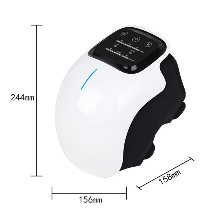 Premium Infrared Knee Massager – Pain Relief Device with Heat and Vibration Therapy for Swelling, Stiff Joints, Ligament Strain, and Muscle Injuries, Cordless and Lightweight with LED Touch Control