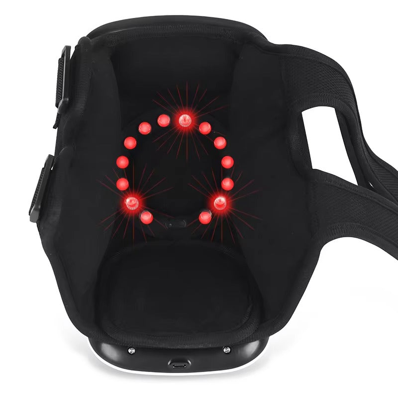 Premium Infrared Knee Massager – Pain Relief Device with Heat and Vibration Therapy for Swelling, Stiff Joints, Ligament Strain, and Muscle Injuries, Cordless and Lightweight with LED Touch Control