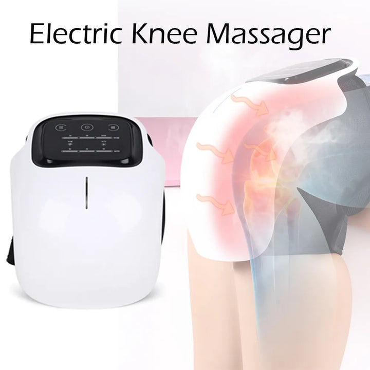 Premium Infrared Knee Massager – Pain Relief Device with Heat and Vibration Therapy for Swelling, Stiff Joints, Ligament Strain, and Muscle Injuries, Cordless and Lightweight with LED Touch Control