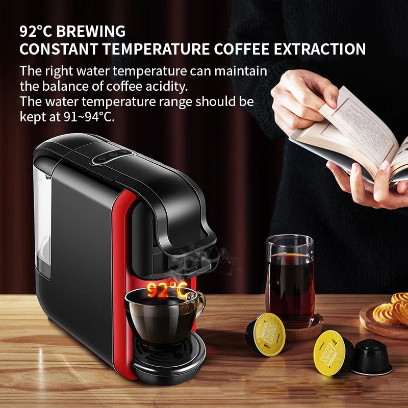 Premium Italian Capsule Coffee Machine – Compact All-in-One Drip and Americano Maker for Home and Office