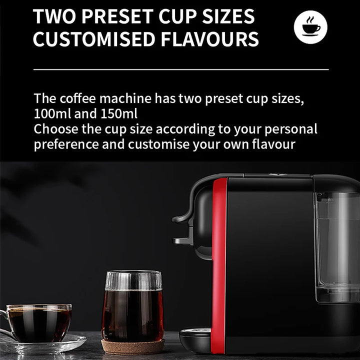 Premium Italian Capsule Coffee Machine – Compact All-in-One Drip and Americano Maker for Home and Office