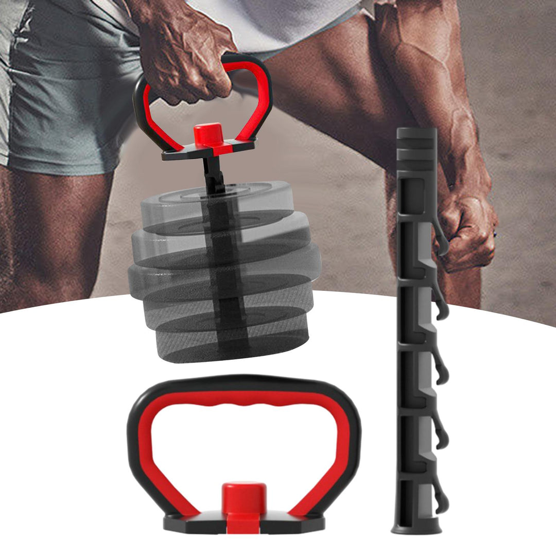 Premium Kettlebell Handle Grip – Adjustable Dumbbell Bar for Sports Training, Push-ups, Squats, and Full Body Workouts – Portable, Lightweight Gym Accessory for Men & Women