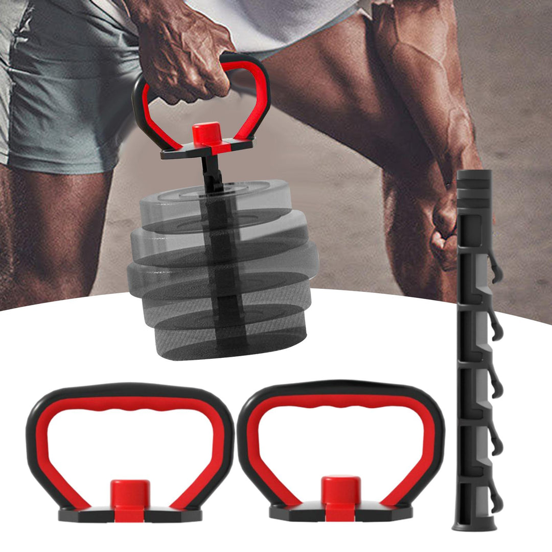 Premium Kettlebell Handle Grip – Adjustable Dumbbell Bar for Sports Training, Push-ups, Squats, and Full Body Workouts – Portable, Lightweight Gym Accessory for Men & Women