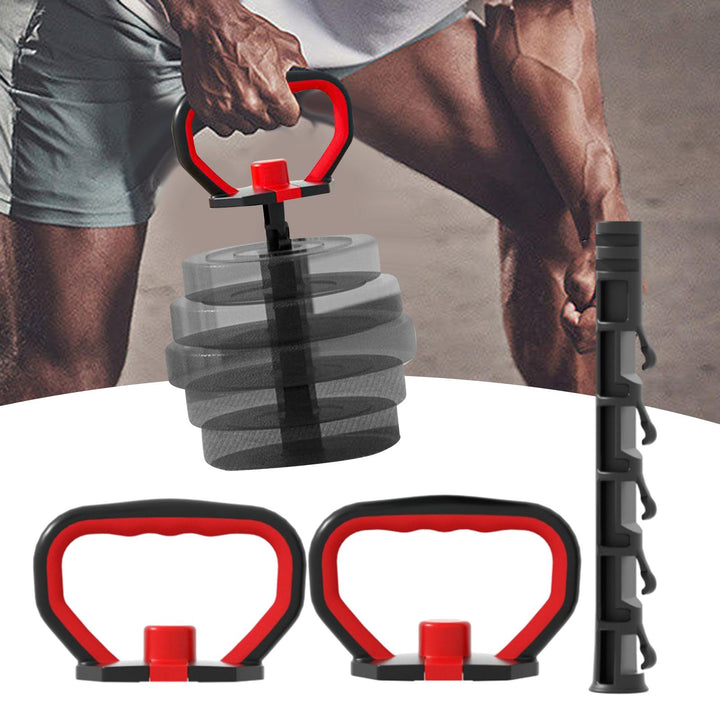 Premium Kettlebell Handle Grip – Adjustable Dumbbell Bar for Sports Training, Push-ups, Squats, and Full Body Workouts – Portable, Lightweight Gym Accessory for Men & Women