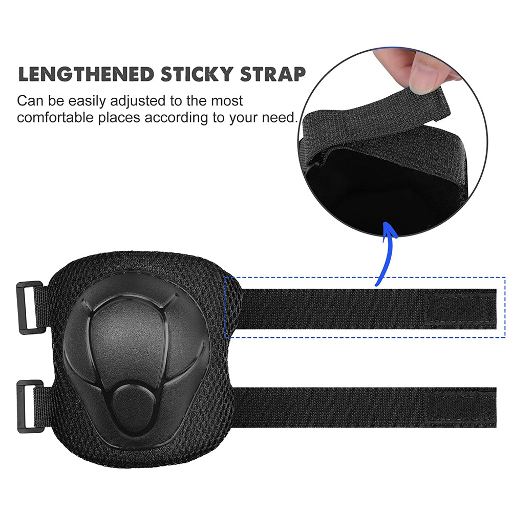 Premium Kids Knee Pads, Elbow Pads & Wrist Guards Safety Set for Ages 3-7, Adjustable Protective Gear for Boys & Girls, Perfect for Skating, Cycling, Skateboard – 6 Pieces