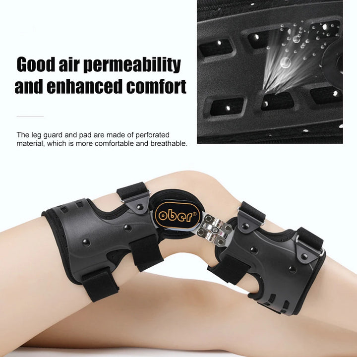 Premium Knee Brace for ACL/MCL/PCL Injuries, Ligament Support & Sports Recovery, Hinged ROM Orthopedic Orthosis for Men & Women
