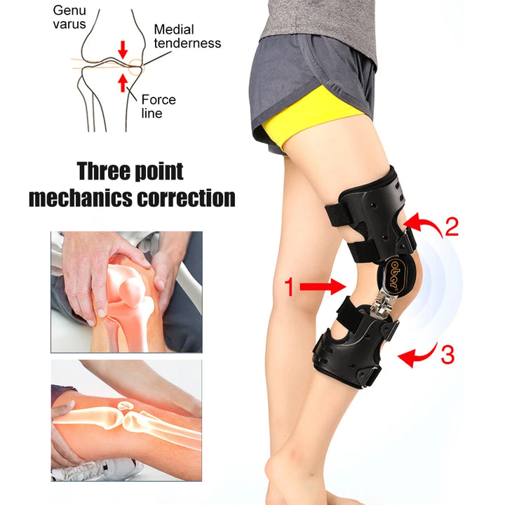 Premium Knee Brace for ACL/MCL/PCL Injuries, Ligament Support & Sports Recovery, Hinged ROM Orthopedic Orthosis for Men & Women