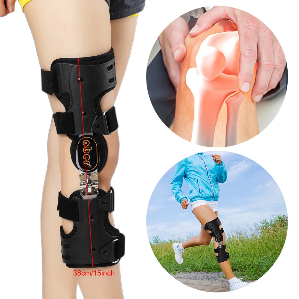 Premium Knee Brace for ACL/MCL/PCL Injuries, Ligament Support & Sports Recovery, Hinged ROM Orthopedic Orthosis for Men & Women