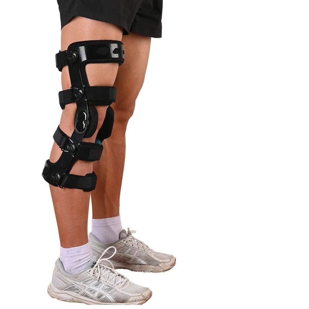 Premium Knee Brace for ACL/MCL/PCL Injuries, Ligament Support & Sports Recovery, Hinged ROM Orthopedic Orthosis for Men & Women