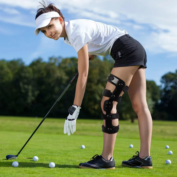Premium Knee Brace for ACL/MCL/PCL Injuries, Ligament Support & Sports Recovery, Hinged ROM Orthopedic Orthosis for Men & Women