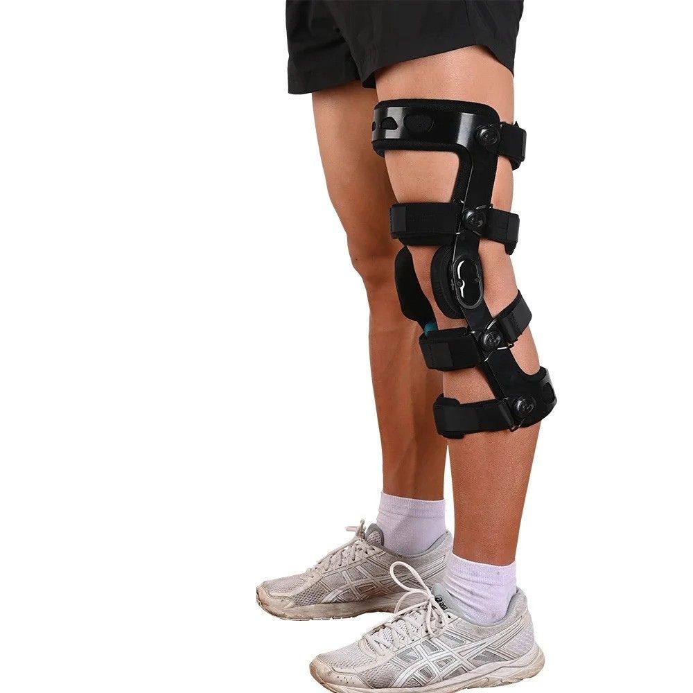 Premium Knee Brace for ACL/MCL/PCL Injuries, Ligament Support & Sports Recovery, Hinged ROM Orthopedic Orthosis for Men & Women