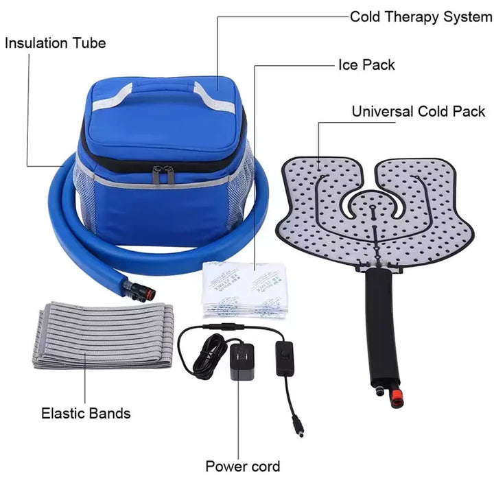 Premium Knee Cold Therapy Machine – Ice Circulation Compression System with Cryotherapy Cuff
