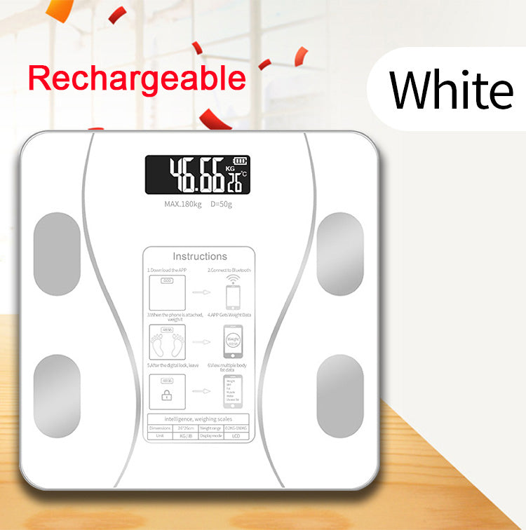 Premium LED Body Composition Scale – Accurate Digital Bathroom Scale with Body Fat Analysis, Bluetooth Connectivity, Health Tracking for Smart Home