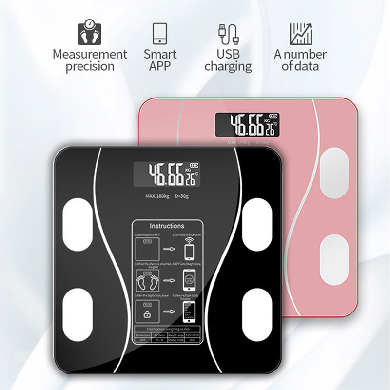 Premium LED Body Composition Scale – Accurate Digital Bathroom Scale with Body Fat Analysis, Bluetooth Connectivity, Health Tracking for Smart Home