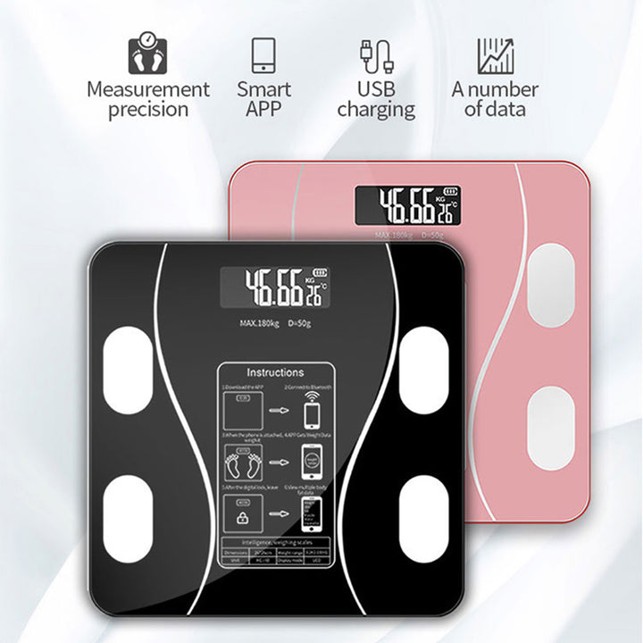 Premium LED Body Composition Scale – Accurate Digital Bathroom Scale with Body Fat Analysis, Bluetooth Connectivity, Health Tracking for Smart Home