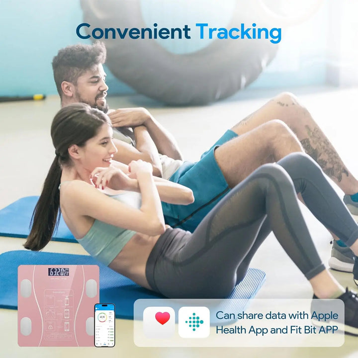 Premium LED Body Composition Scale – Accurate Digital Bathroom Scale with Body Fat Analysis, Bluetooth Connectivity, Health Tracking for Smart Home