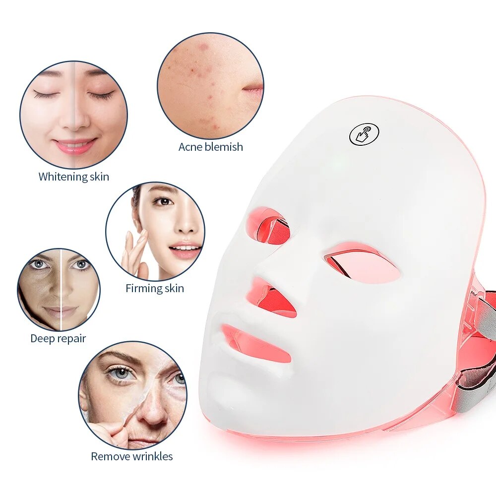 Premium LED Facial and Neck Rejuvenation Machine – Skin Rejuvenation Massager for Anti-Aging, Wrinkle Reduction, and Skin Tightening with Advanced Light Therapy