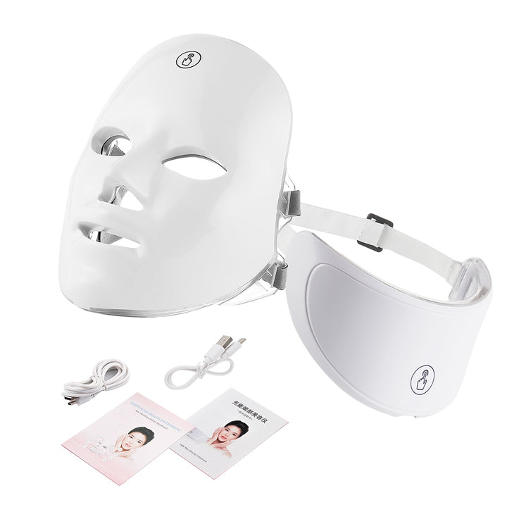 Premium LED Facial and Neck Rejuvenation Machine – Skin Rejuvenation Massager for Anti-Aging, Wrinkle Reduction, and Skin Tightening with Advanced Light Therapy