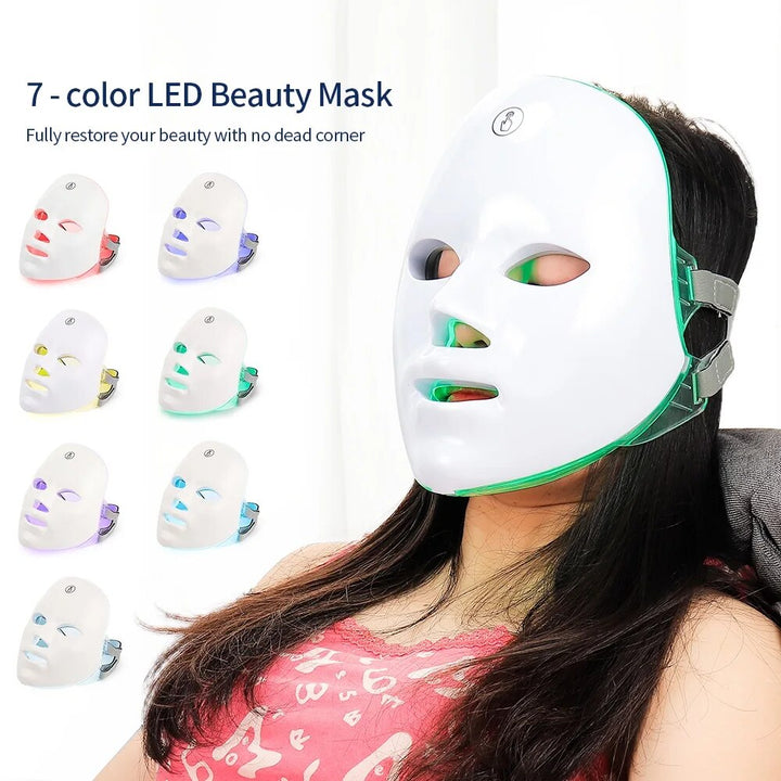 Premium LED Facial and Neck Rejuvenation Machine – Skin Rejuvenation Massager for Anti-Aging, Wrinkle Reduction, and Skin Tightening with Advanced Light Therapy
