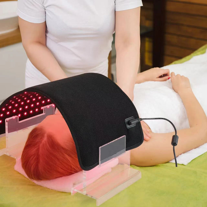 Premium LED Red Light Therapy Pad for Face and Body Pain Relief – 660nm & 850nm Portable Beauty Device with Adjustable Straps, 16W, 120 LEDs, Timer & Large Coverage Area