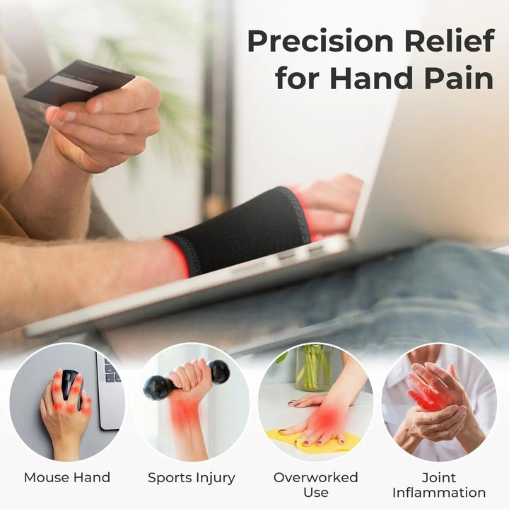 Premium LED Red Light Therapy Pad for Face and Body Pain Relief – 660nm & 850nm Portable Beauty Device with Adjustable Straps, 16W, 120 LEDs, Timer & Large Coverage Area
