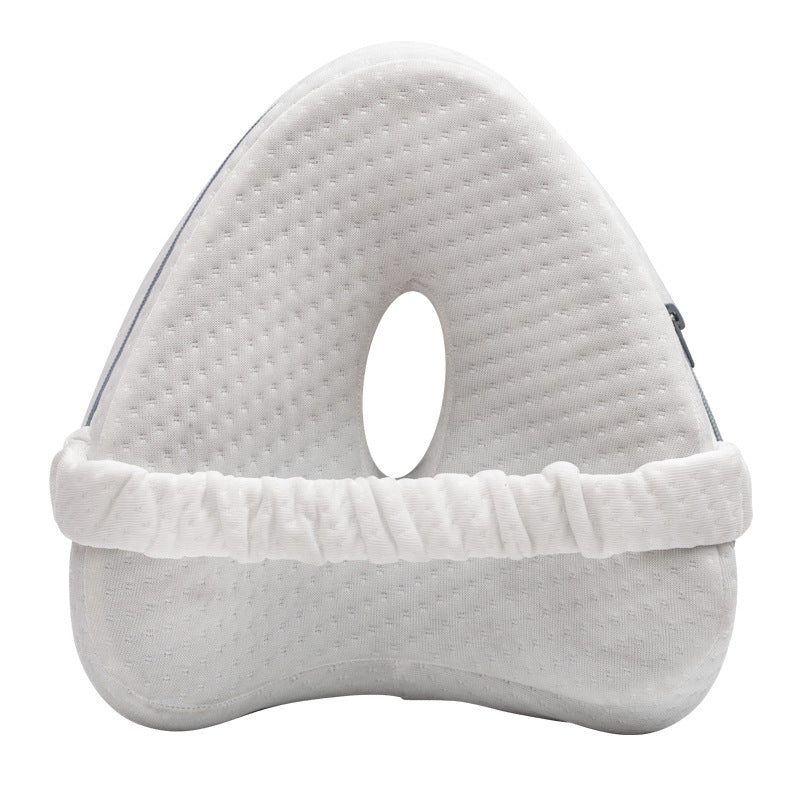 Premium Leg Pillow for Side Sleepers – Memory Foam Relief for Pregnant Women, Leg Pain & Edema – Breathable Heart-Shaped Design with Elastic Straps for Comfortable Sleeping