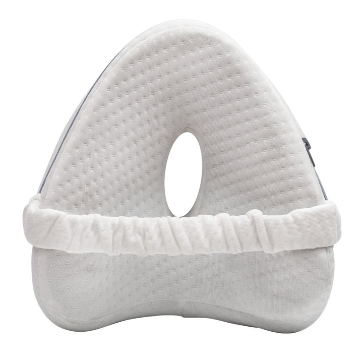 Premium Leg Pillow for Side Sleepers – Memory Foam Relief for Pregnant Women, Leg Pain & Edema – Breathable Heart-Shaped Design with Elastic Straps for Comfortable Sleeping