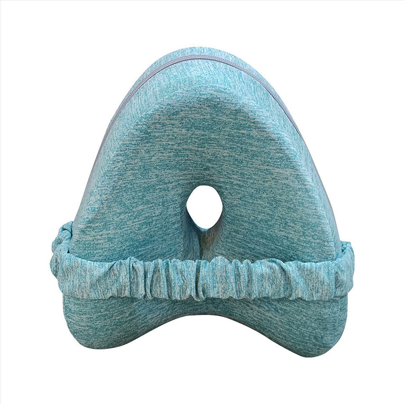 Premium Leg Pillow for Side Sleepers – Memory Foam Relief for Pregnant Women, Leg Pain & Edema – Breathable Heart-Shaped Design with Elastic Straps for Comfortable Sleeping