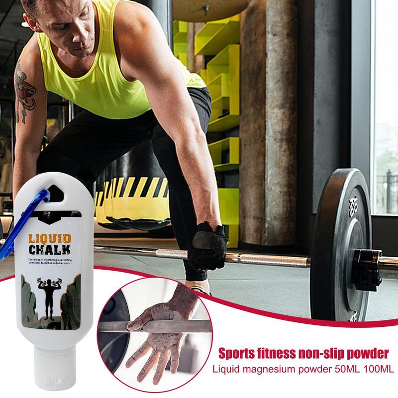 Premium Liquid Chalk for Weight Lifting & Rock Climbing - Anti-Slip Grip, 50/100ml Magnesium Powder Cream for Enhanced Friction Control, Gym & Fitness Sports Chalk, Eco-Friendly Formula