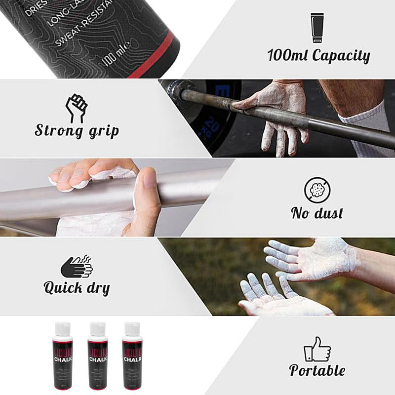 Premium Liquid Chalk for Weight Lifting & Rock Climbing - Anti-Slip Grip, 50/100ml Magnesium Powder Cream for Enhanced Friction Control, Gym & Fitness Sports Chalk, Eco-Friendly Formula