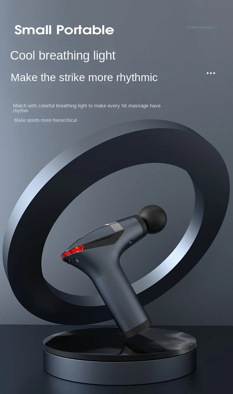 Premium Long Handle Massage Gun – Deep Tissue Percussion Muscle Massager with USB Type C Charging